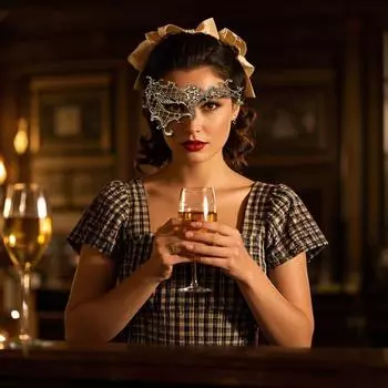 Женская сексуальная кружевная маска венецианская маска на половину лица женская маска на один глаз для карнавала выпускного бала маскарадные костюмы вечеринки чёрный
