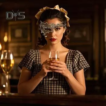 Женская сексуальная кружевная маска венецианская маска на половину лица женская маска на один глаз для карнавала выпускного бала маскарадные костюмы вечеринки чёрный