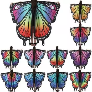 Женская шаль-бабочка, женская накидка, аксессуар для костюма