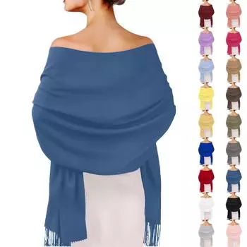Женская шаль из искусственного кашемира, вечернее платье, шаль One Size
