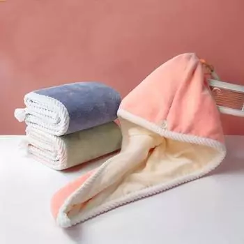 Женская шапка для сушки волос, быстросохнущая шапочка для полотенца из микрофибры, шапка для ванны, однотонная шапочка для полотенца, суперпоглощающая шапочка для сушки волос, тюрбан зелёный