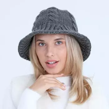 Женская шапка Fried Dough Twists для бассейна, осенне-зимняя шерстяная шапка для студентов, вязаная шапка, модная теплая, морозостойкая, рыбацкая шапка one size хаки