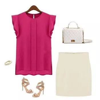 Женская шифоновая шифоновая блузка ярких цветов с короткими рукавами и рюшами, свободная рубашка, блузка, топы L