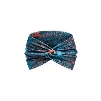 Женская широкая повязка на голову в богемном стиле, ретро-повязка, эластичный мягкий тюрбан с узлом, подходит для йоги, аксессуары для волос 1#