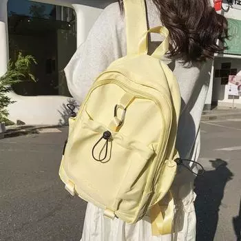 Женская школьная сумка для девочек, рюкзак чёрный