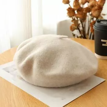 Женская шляпа, повседневная утолщенная качественная беретная шапка, осенне-зимняя женская шапка, теплая кепка, берет, кепка, повседневная одежда