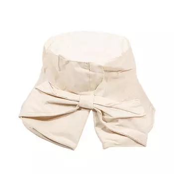 Женская шляпа рыбака, шляпа-ведро с бантом, высококачественная летняя шляпа, солнцезащитные кепки, кепки с защитой от ультрафиолета, универсальная однотонная женская кепка One Size бежевый