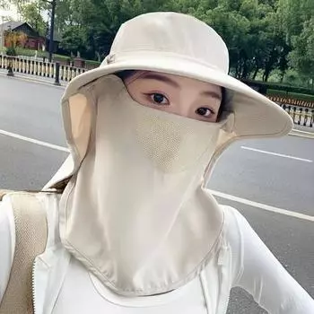 Женская шляпа с плоским верхом и широкими полями, складная, легкая, дышащая, с сильным солнцезащитным эффектом, летняя шляпа чёрный