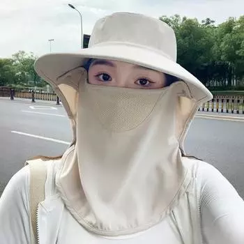 Женская шляпа с плоским верхом и широкими полями, складная, легкая, дышащая, с сильным солнцезащитным эффектом, летняя шляпа чёрный