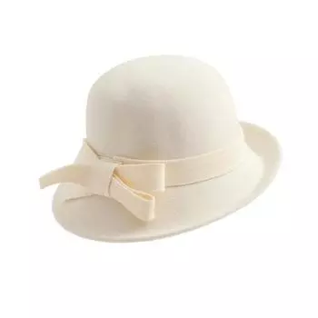 Женская шляпа-ведро из шерстяного фетра, винтажная шляпа-клош, федора, женская котелок