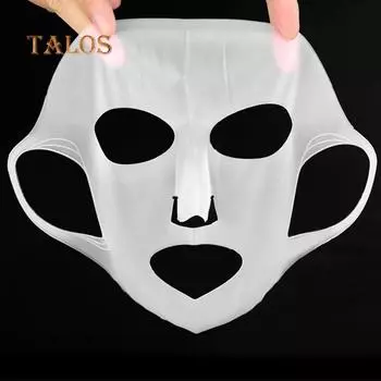 Женская силиконовая маска для лица предотвращает испарение, ускоряет поглощение сущности