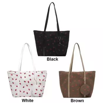 Женская симпатичная сумка через плечо, шикарная сумка-хобо, повседневная сумка-тоут для ежедневных поездок на работу чёрный