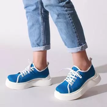 Женская синяя повседневная обувь