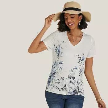 Женская синяя весенняя футболка с v-образным вырезом и короткими рукавами, свободная футболка, повседневная рубашка XS зелёный