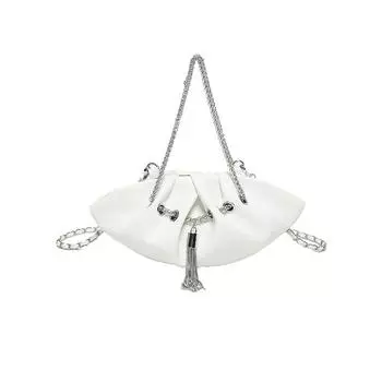 Женская складная сумка-облако с цепочкой через плечо, сумка через подмышку, свежая мода, новая