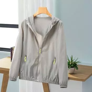 Женская солнцезащитная куртка больших размеров с УФ-капюшоном, легкая куртка 7XL