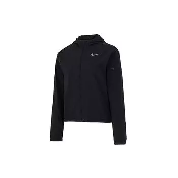 Женская солнцезащитная куртка с капюшоном и однотонным логотипом Nike, черная DH1991-010