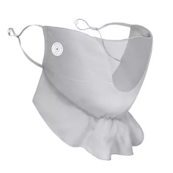 Женская солнцезащитная маска, дышащая анти-УФ-маска для вождения, маска для лица, шарф с регулируемой регулировкой XKZ47; tea white