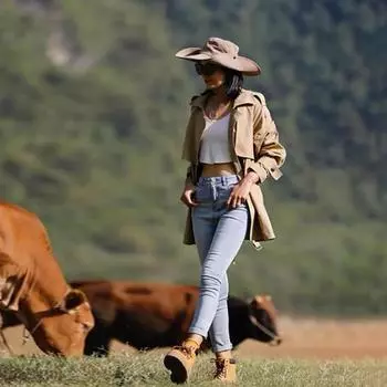 Женская солнцезащитная шляпа для пеших прогулок летом с защитой от ультрафиолета и солнцезащитной шляпой