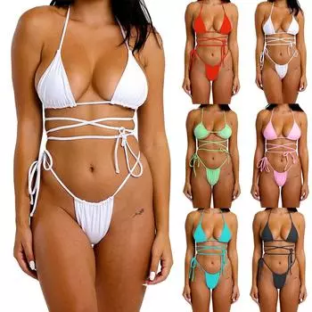 Женская сплит-система с сексуальным многокомпонентным эротическим бельем (Без накладок для груди) L чёрный