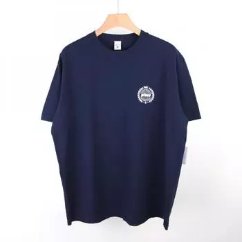 Женская спортивная и богатая футболка с короткими рукавами 22FW Prince Crest Round Navy TS522NA