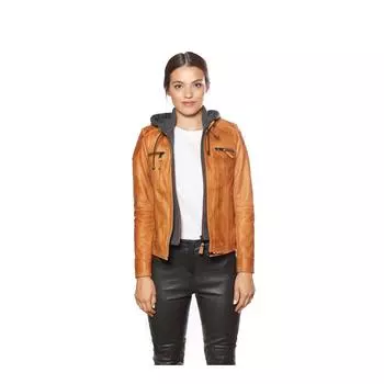 Женская спортивная куртка из натуральной кожи Deriza