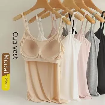 Женская спортивная майка большого размера с бюстгальтером с подкладкой