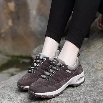 Женская спортивная обувь большого размера, дышащая, для улицы, кроссовки для девочек, повседневная мягкая обувь для ходьбы, женские кроссовки EU:35 чёрный