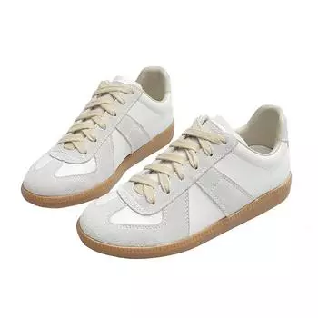 Женская спортивная обувь из натуральной кожи с круглым носком, высококачественная женская модная обувь на шнуровке, спортивная обувь для весны и осени 38