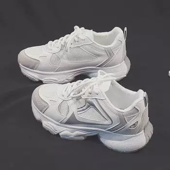 Женская спортивная обувь в корейском стиле, модная весна/осень, дышащая, повседневная, симпатичный и модный дизайн, модель XN-505. 36 чёрный/белый