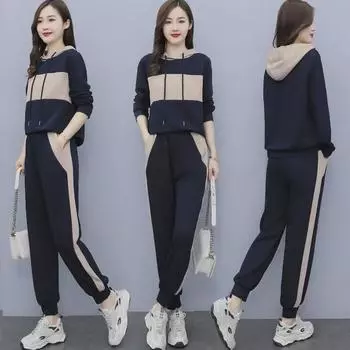 Женская спортивная одежда от Autumn Splice: Повседневный модный костюм-двойка 2021 года L розовый/фиолетовый