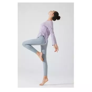 Женская спортивная повседневная блузка с длинным рукавом для йоги S белый