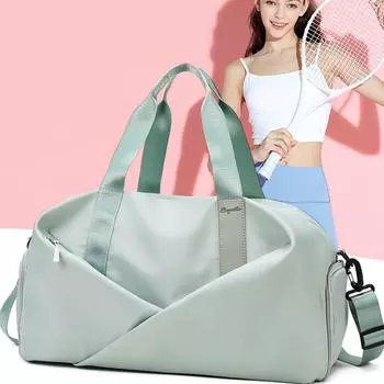 Женская спортивная спортивная сумка, дорожная сумка для сухой и влажной уборки, практичная многофункциональная сумка для плавания, сумка через плечо X393A S чёрный