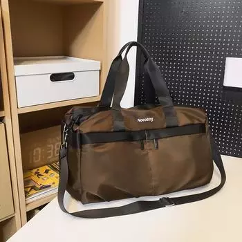 Женская спортивная сумка для фитнеса, дорожная сумка на короткие расстояния, мужская портативная разделительная сумка большой емкости, студенческая дорожная сумка для багажа чёрный