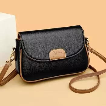 Женская стандартная кожаная сумка через плечо, женская повседневная сумка через подмышку, женская сумка для покупок