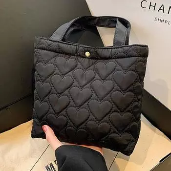 Женская стеганая сумка-хобо, однотонная сумка на плечо с мягкой подкладкой из ткани Оксфорд, большая вместительная сумка для покупок для женщин зелёный