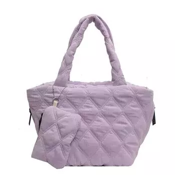 Женская стеганая сумка на плечо с ромбовидным узором для работы, путешествий, спортзала, магазина в Великобритании армия зеленый