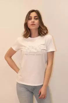 Женская стильная футболка большого размера, футболка с круглым вырезом, футболка из 100% хлопка