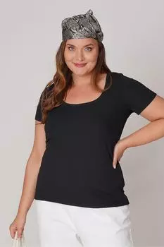 Женская стильная футболка большого размера, гибкое облегающее боди