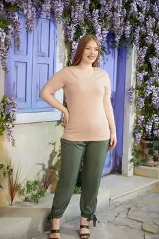 Женская стильная футболка большого размера с v-образным вырезом, футболка больших размеров