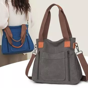 Женская стильная и функциональная сумка-тоут для повседневного использования, модная сумка через плечо большой вместимости, повседневная сумка серый