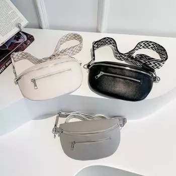 Женская стильная сумка через плечо с широким ремешком, винтажная нагрудная сумка с несколькими карманами, модная сумка на слинге, дорожная уличная сумка бежевый