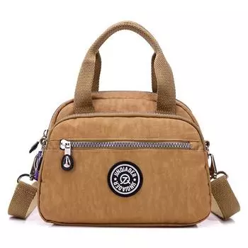 Женская сумка 2022, новая модная сумка через плечо, легкая моющаяся нейлоновая маленькая сумка для отдыха хаки