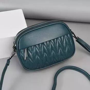 Женская сумка 2023, осенняя новая трендовая сумка-мессенджер, простая сумка через плечо, корейская версия, мягкая кожаная сумка для матери, сумка через плечо для мобильного телефона 21x7x16cm красный