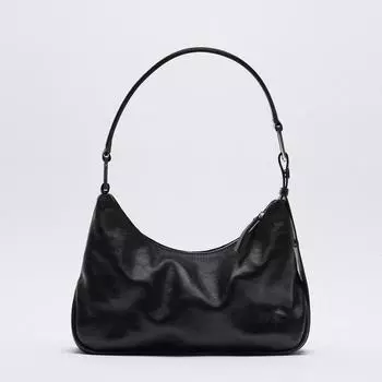 Женская сумка 2024 года, новая сумка-багет Niche Underarm Bag, черная кожаная сумка премиум-класса Feeling Hundred, сумка через плечо чёрный