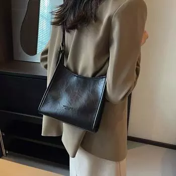 Женская сумка 2024 года, новая сумка-мессенджер, осенне-зимняя сумка-ведро в стиле ретро, модная универсальная портативная сумка через плечо бежевый