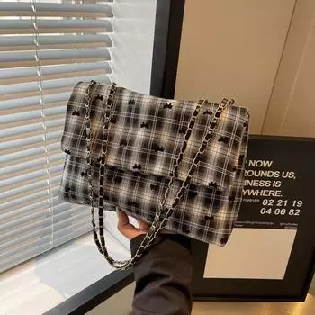 Женская сумка 2024 года, новый тренд, ленивый ветер, дизайн в горошек, модная большая вместительная сумка через плечо для поездок на работу