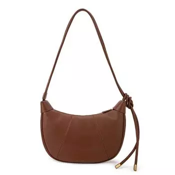 Женская сумка 2024 года, универсальная, осенне-зимняя, атмосферная, сумка через плечо или сумки через плечо, женская школьная сумка через плечо VENOF m коричневый