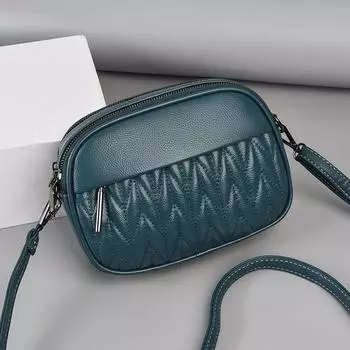 Женская сумка 2024, осенняя новая трендовая сумка-мессенджер, простая сумка через плечо, корейская версия, мягкая кожаная материнская сумка для мобильного телефона, сумка через плечо 21x7x16cm дубильная кора