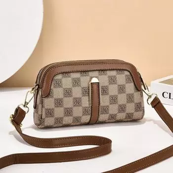 Женская сумка 2025 года, новая корейская версия универсальной сумки-мессенджера высокого класса, маленькая квадратная сумка для переноски, модная женская сумка